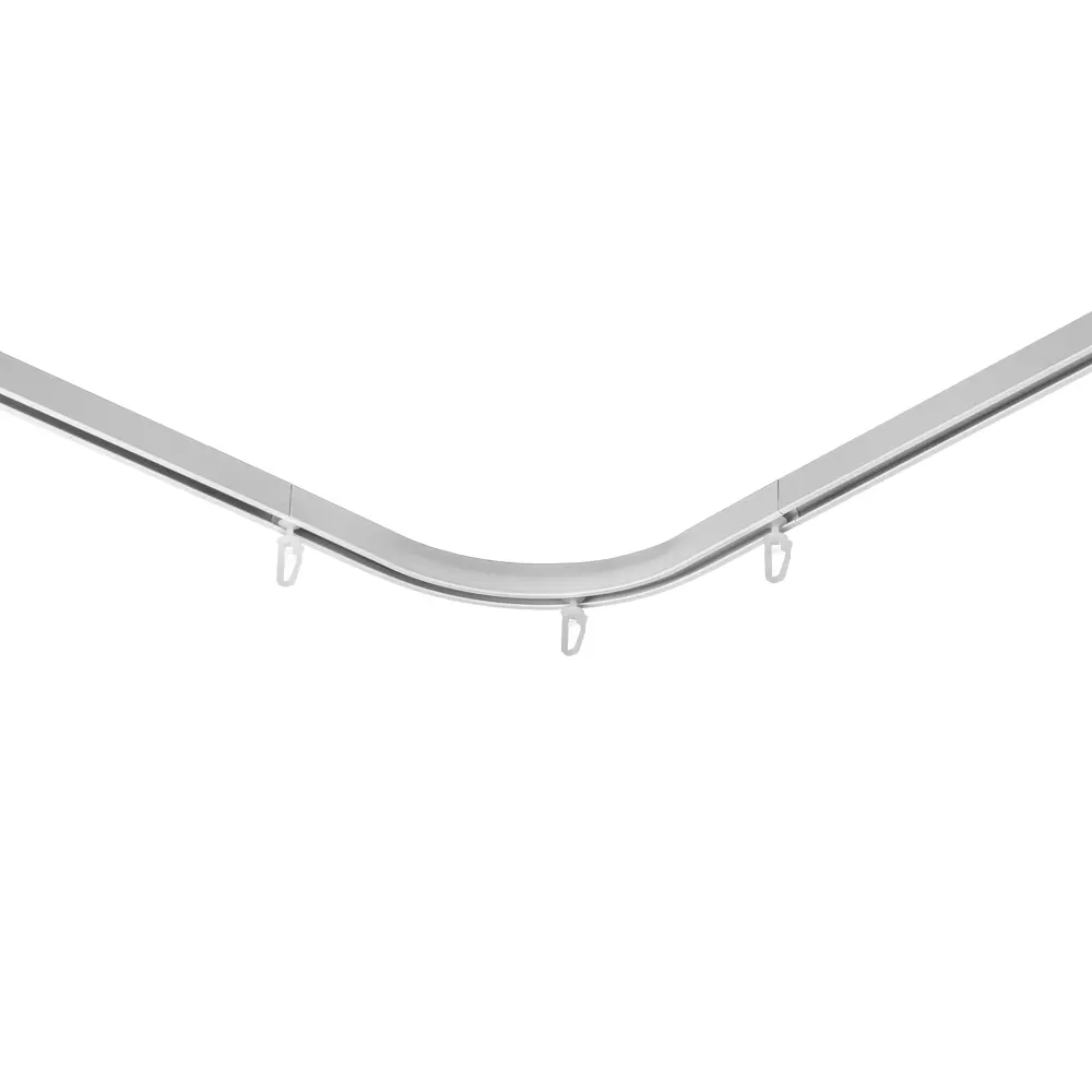 Элемент поворотный угловой Арт-декор алюминий цвет белый STLM-2066301