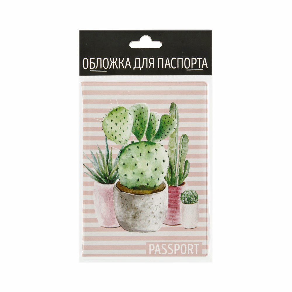 15141 Обложка для паспорта mix Cactus Santreyd 