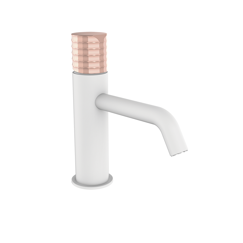 75510716 PREMIUM Белый Умывальник смеситель Белая роза GRB MIXERS Aura