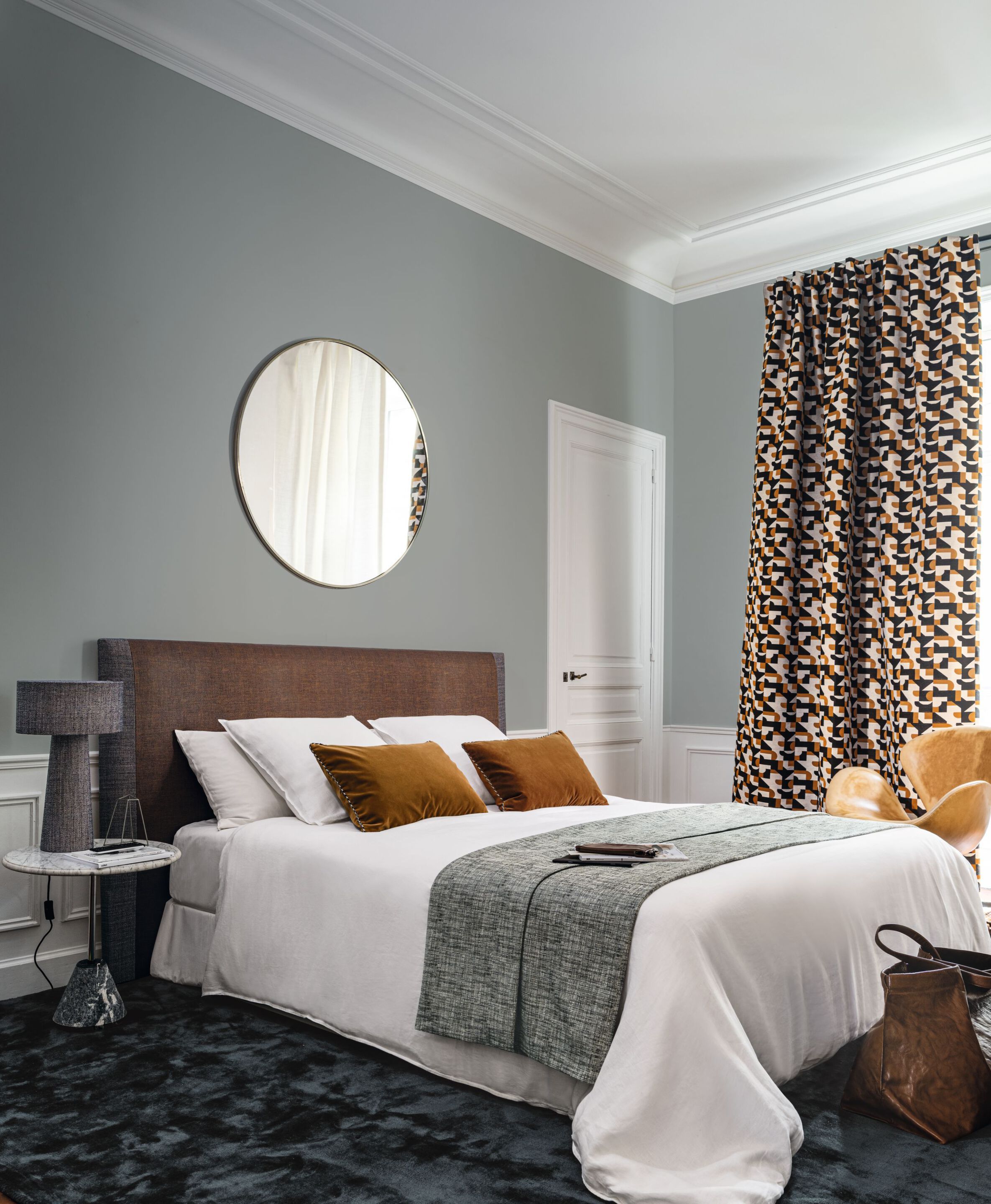 Многоцветная ткань с графическими узорами Casamance Triode ARCH-00035079 - Вид №2