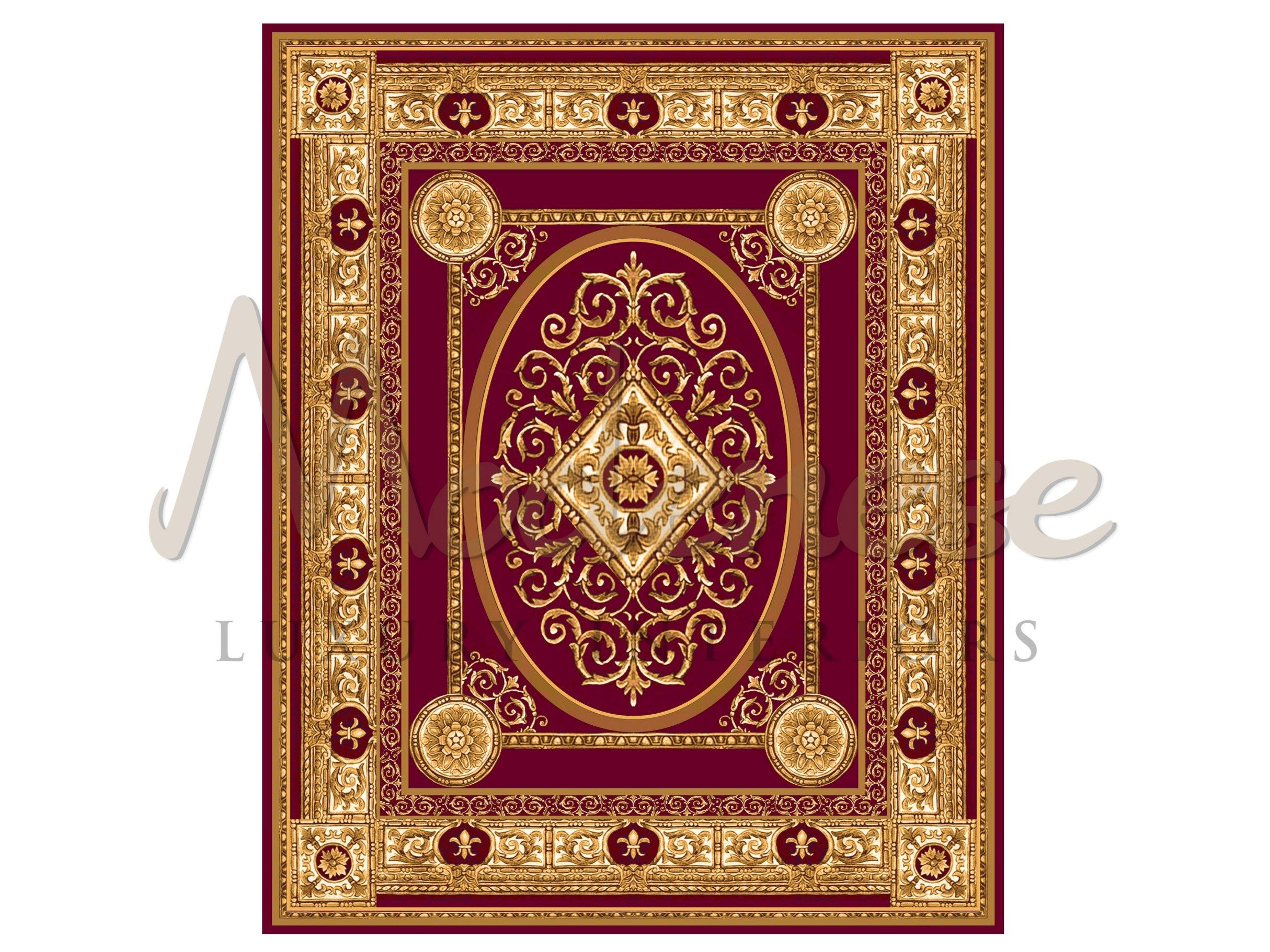 Шелковый прямоугольный ковер Modenese Luxury Interiors ковры и ковры ARCH-00029579 - Вид №2