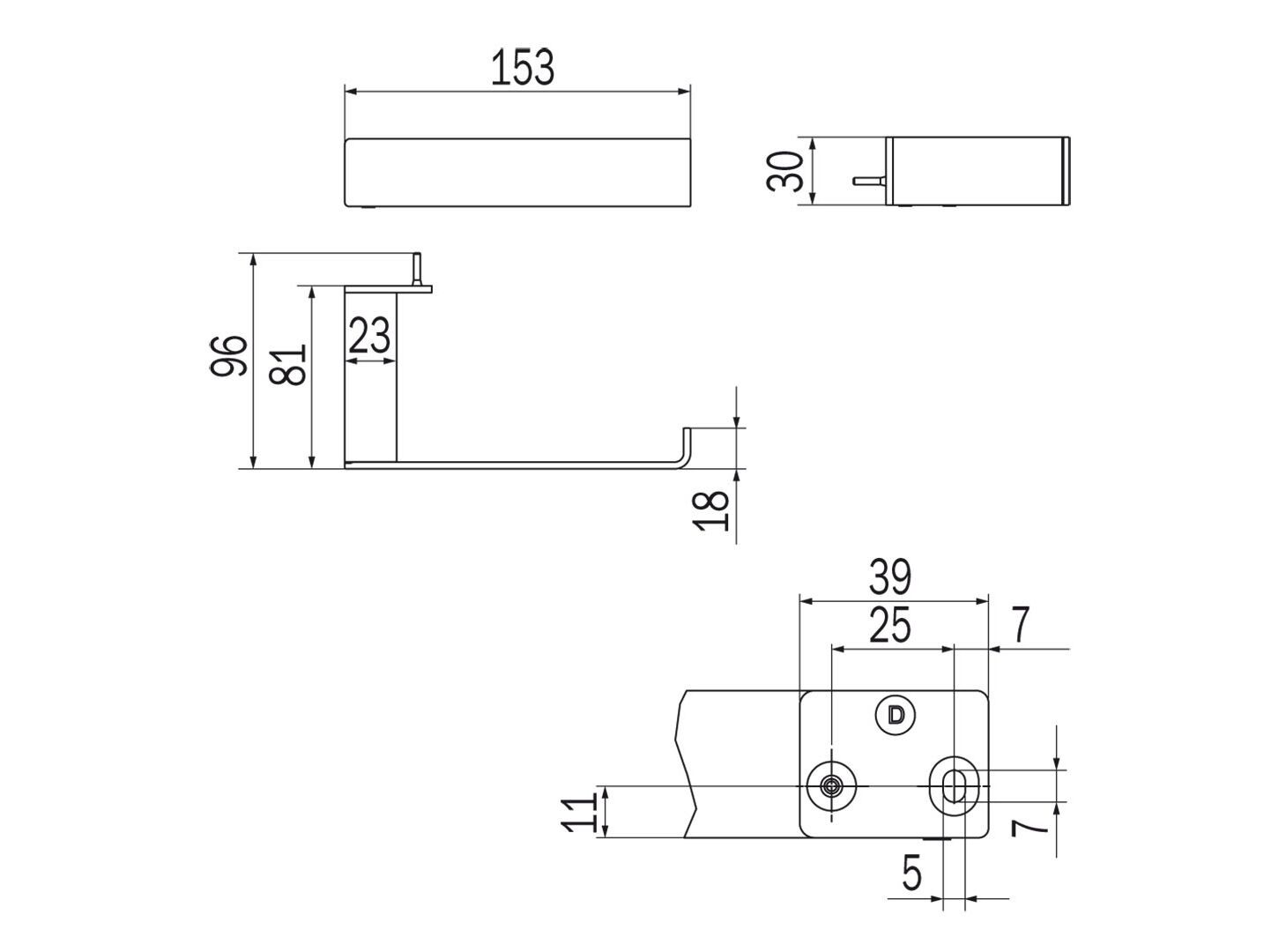 Держатель рулона INDA® ARCH-00122376 - Вид №2