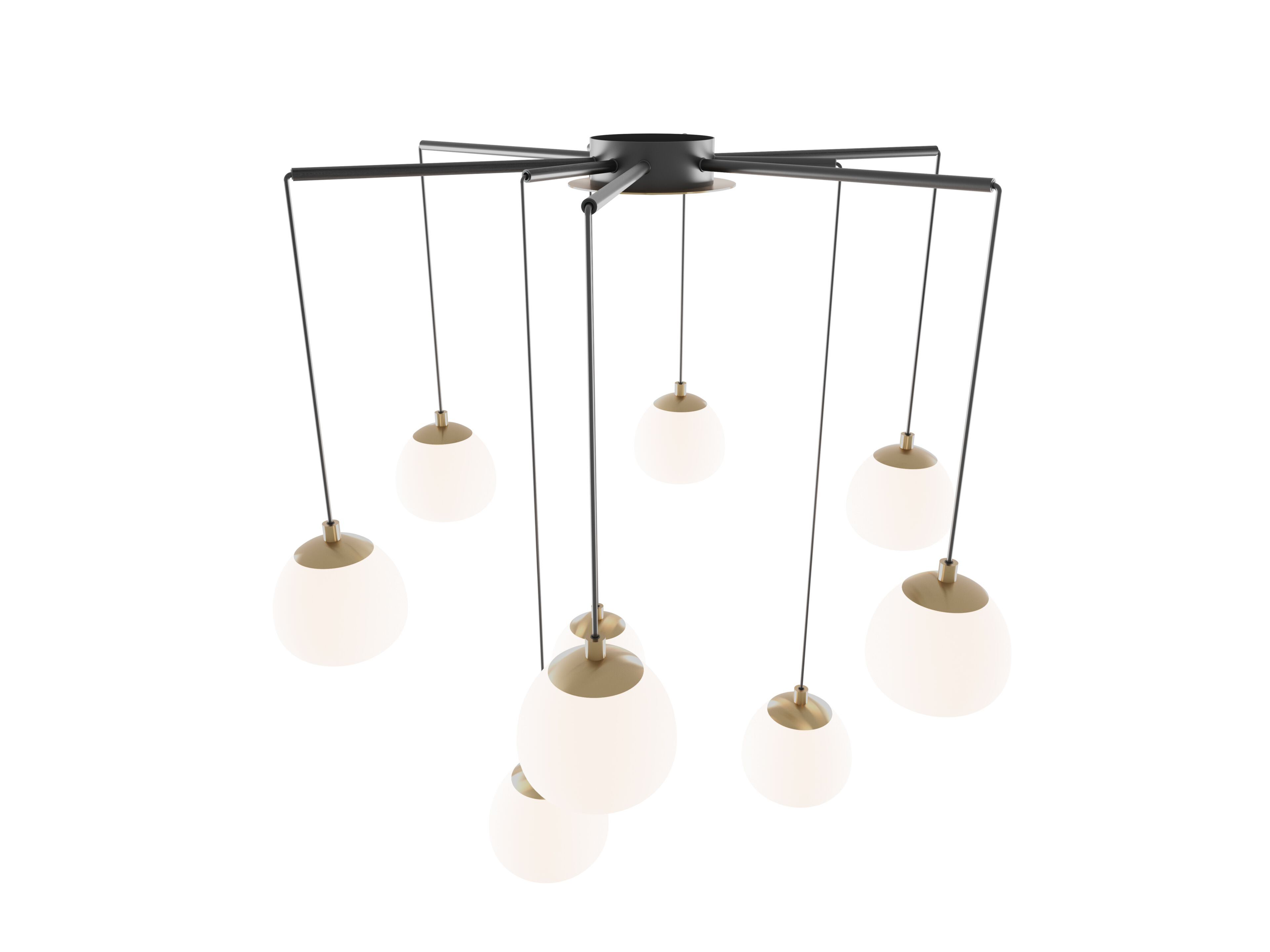 Металлический светодиодный потолочный светильник Valaisin Grönlund RAINDROP ARCH-00071688 - Вид №2