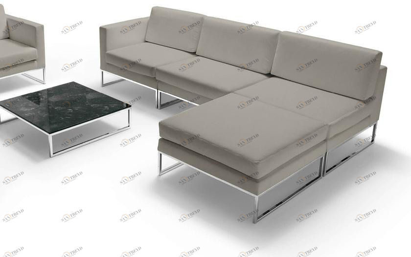 Quinti Sedute Тканевый диван с шезлонгом по контракту Vogue sun-id-1399367