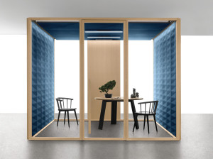 Акустическая офисная кабина со встроенным освещением