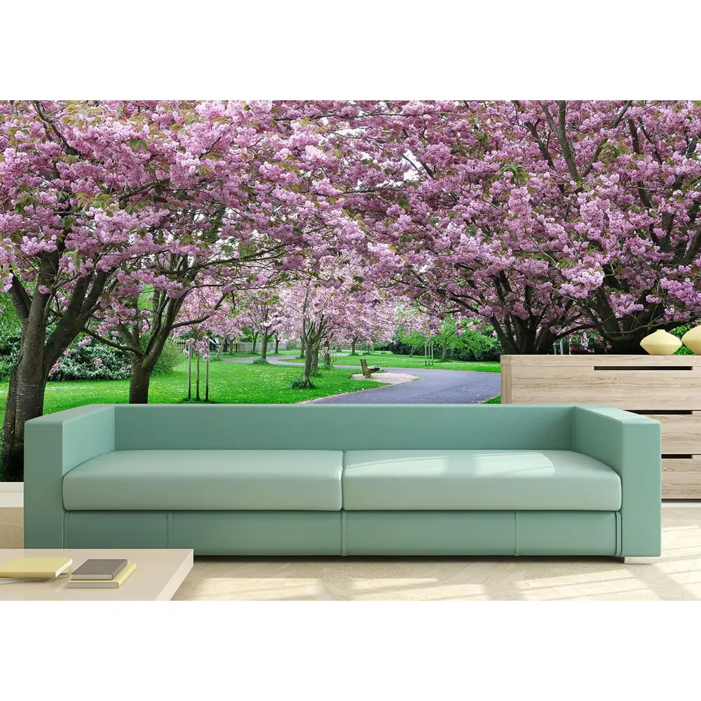 Фотообои бумажные «Вишневая аллея» 254х184 см POSTERMARKET STLM-2192015 - Вид №2