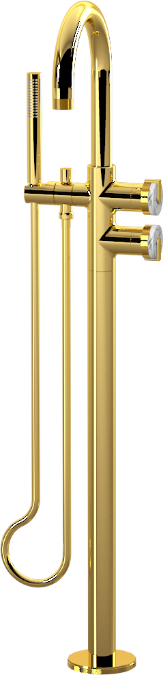 E-11554-R2MW-L1BB-AU Смеситель напольный отдельностоящий (внешняя часть) GRAFF MOD+