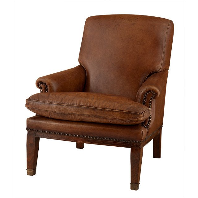 Кресло Club Burroughs от Eichholtz коричневое EICHHOLTZ ДИЗАЙНЕРСКИЕ, EICHHOLTZ 062196 Коричневый  - Вид №1
