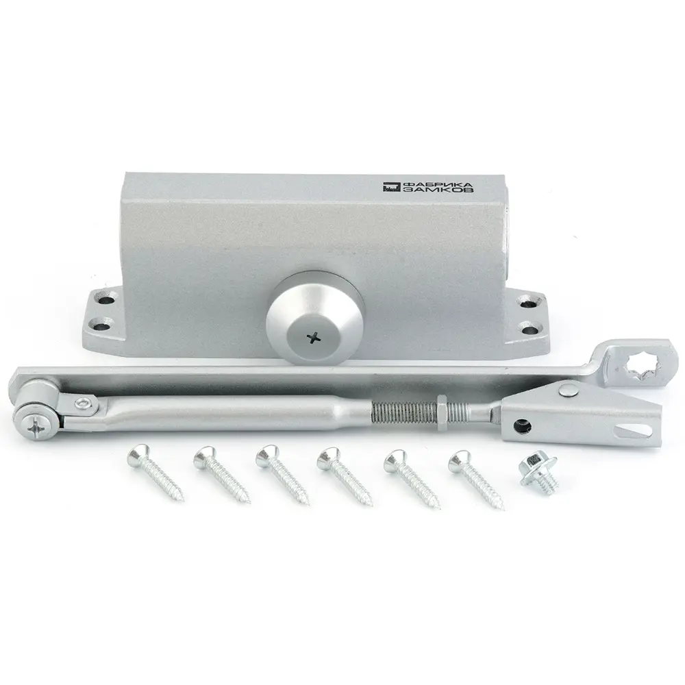 Доводчик дверной ФАБРИКА ЗАМКОВ для плавного закрытия 60 кг 82150229 STLM-0900648