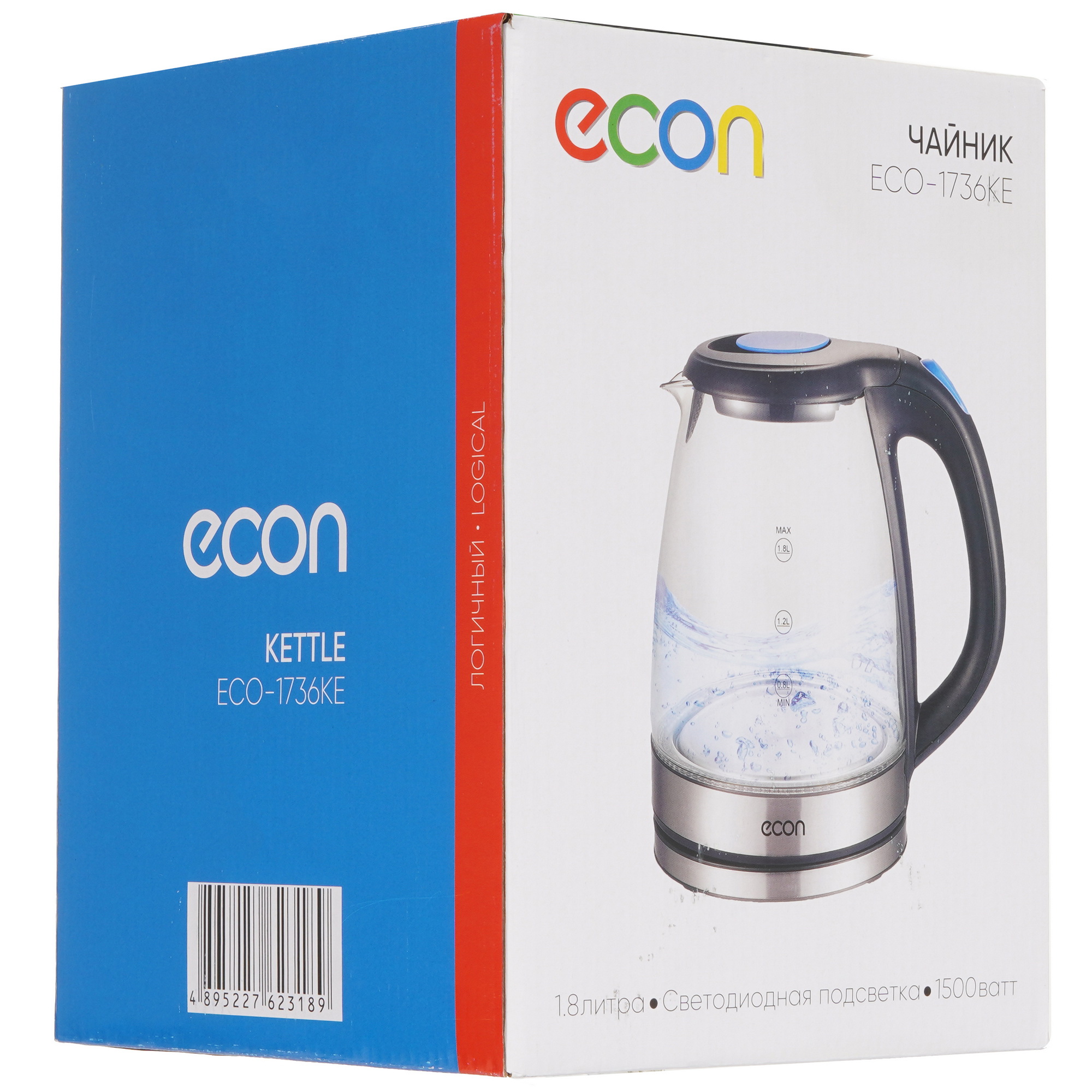 9062890 Электрочайник Econ ECO-1736KE черный STDN-0042755 - Вид №7