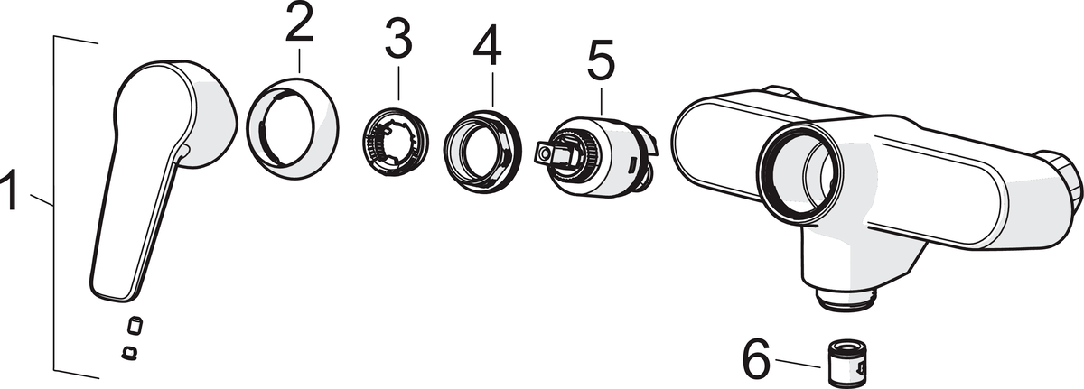 Oras 3972Y Cмеситель для ванны и душа 3972Y Saga Хром  - Вид №4