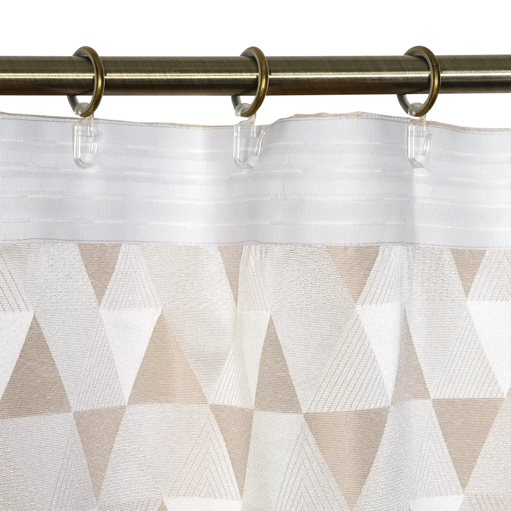 Штора на ленте «Абстракция» 135х180 см цвет бежевый WITERRA STLM-2080576 - Вид №4