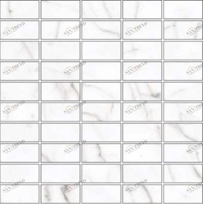 Мозаика Black & White K-60/CR(LR)/m07 WHITE MIX 30,7x30,7 Kerranova sun-id-328934