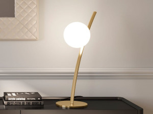 Металлическая настольная лампа