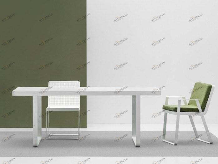 Terraforma Прямоугольный алюминиевый садовый стол Makemake Mktr209al/1 - mktr209al/2