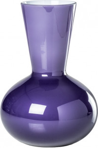 10640949 VENINI Ваза Venini "Идрия" 23х16,5см (индиго, белая) Стекло