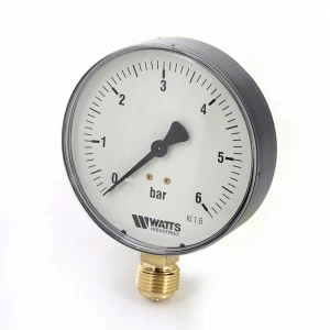 Манометр радиальный F+R200 1/2" 100 мм WATTS Ind 6 бар