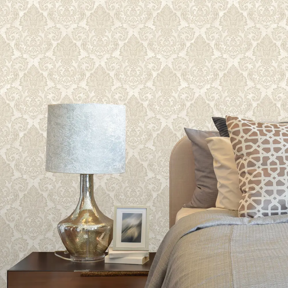 Обои флизелиновые Euro Decor Barocco бежевые 1.06 м 3700-2 81961342 STLM-2190421 - Вид №3