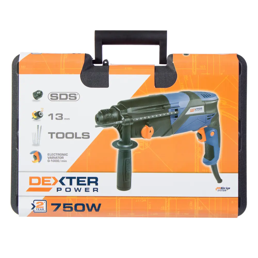Перфоратор Dexter, 750 Вт, 2,5 Дж 13086907 STLM-2088385 DEXTER POWER  - Вид №4