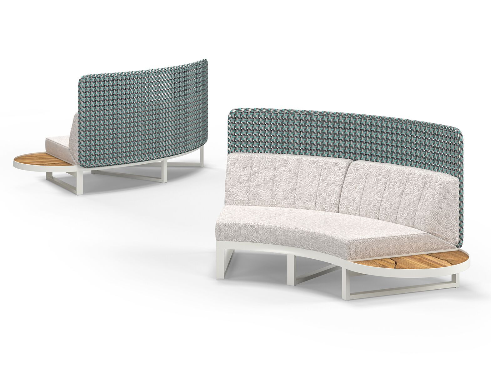 Изогнутый модульный садовый диван с высокой спинкой MAMAGREEN Munia ARCH-00073145 - Вид №7