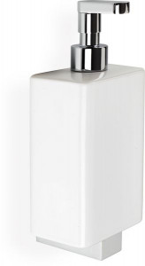 GE30А(16) Stil Haus Gea, настенный керамический дозатор с загнутым носиком, цвет золото - белая керамика