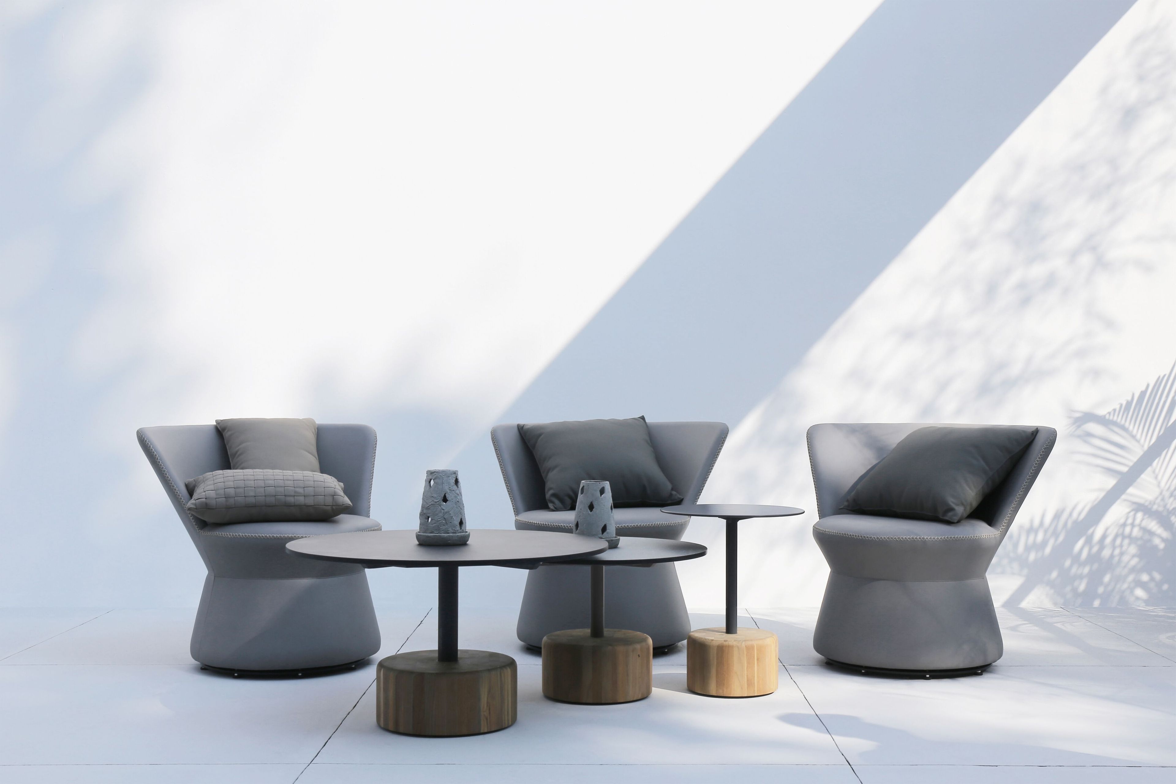 Круглый стол с верхней частью HPL и каменным основанием MAMAGREEN Glyph ARCH-00129277 - Вид №13