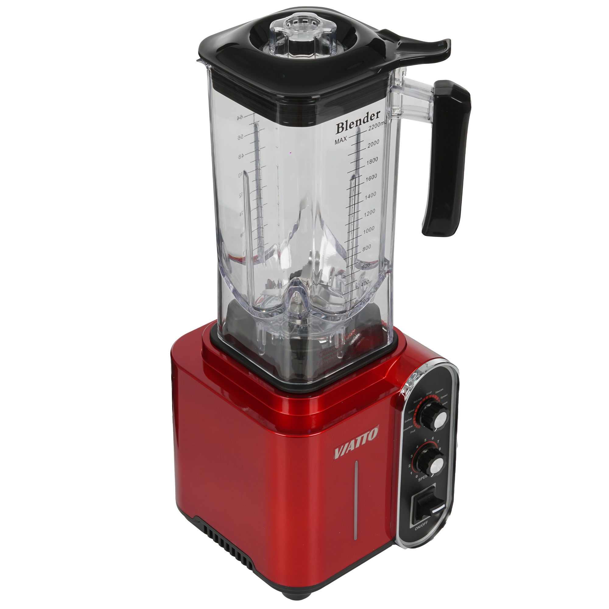 9906352 Блендер стационарный Viatto VA-BL1899R красный STDN-0090187 - Вид №5