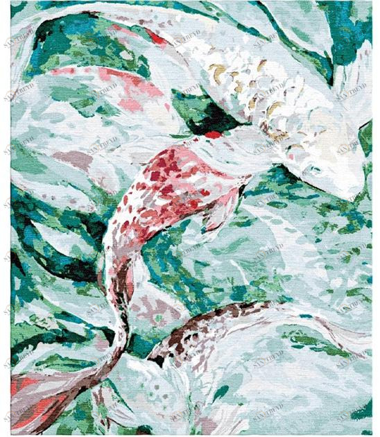 Tapis Rouge Прямоугольный коврик ручной работы Koi pond Tr1018