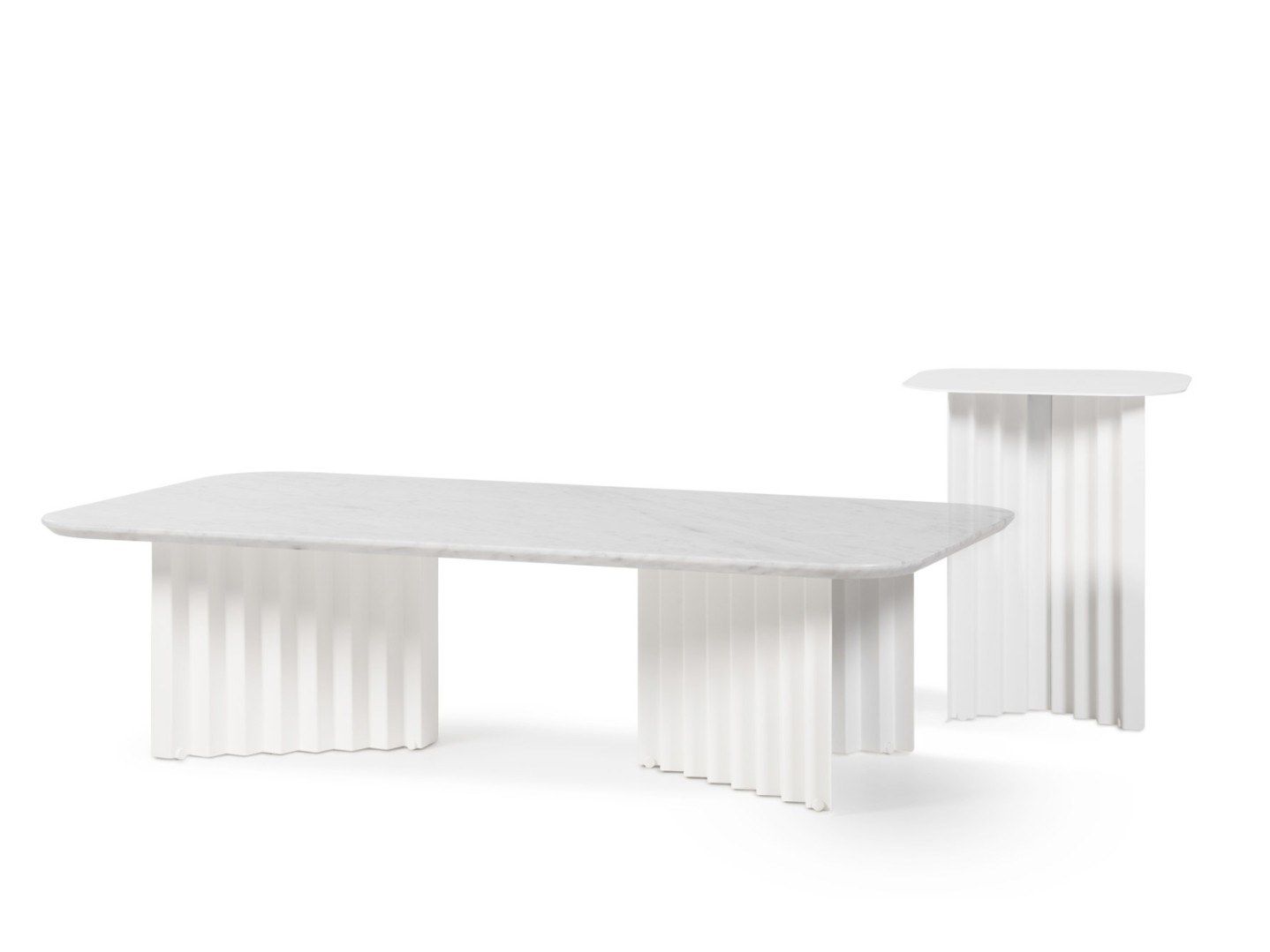 Прямоугольный низкий журнальный столик из мрамора и стальной основы RS Barcelona Plec ARCH-00122036 - Вид №4