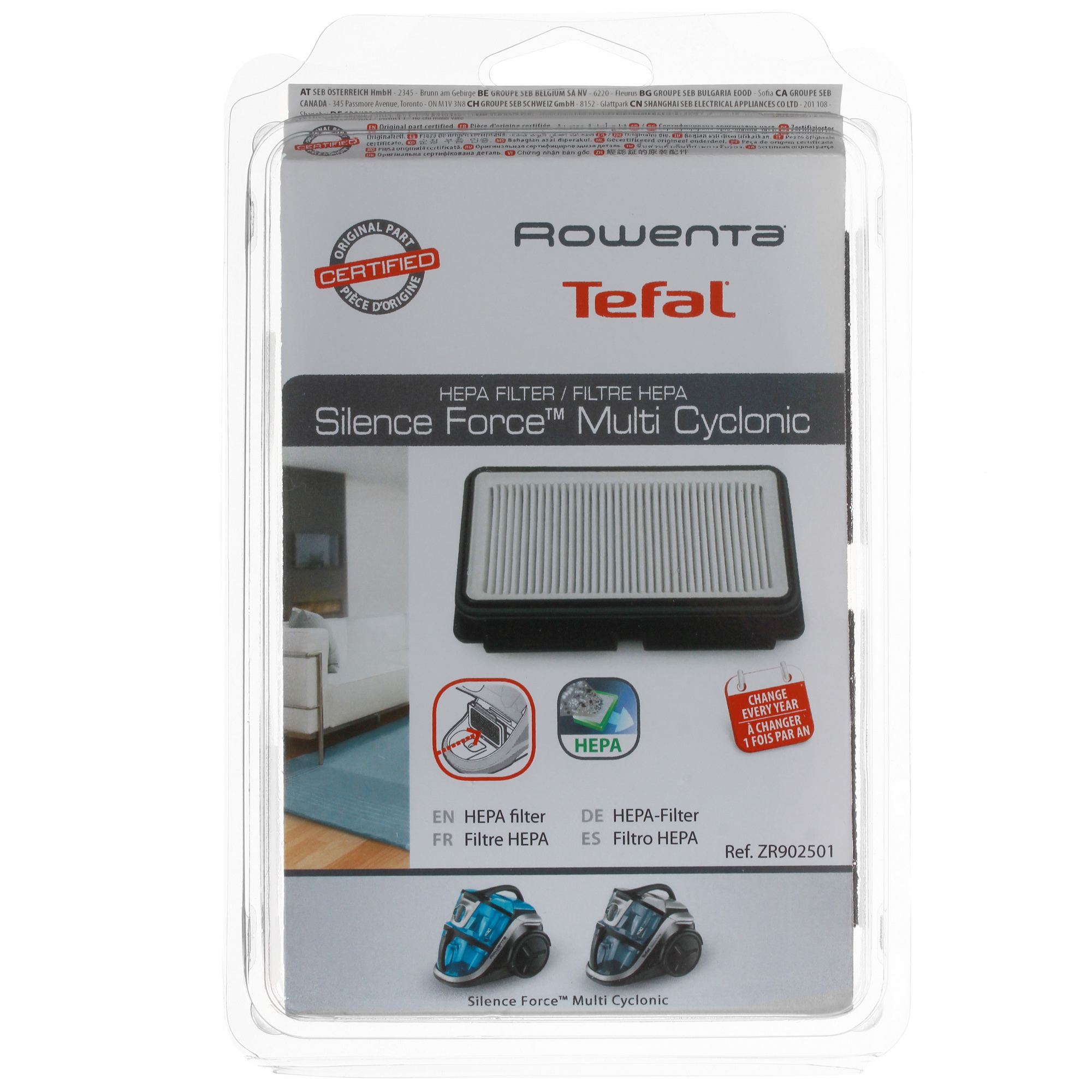 1630287 Фильтр Tefal Silence Force Multi Cyclonic ZR902501 STDN-0107570 - Вид №2