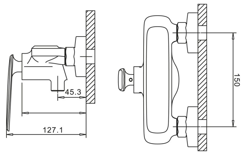 Смеситель для душа GELLO GEL-ESDM-CRM BELBAGNO  - Вид №1