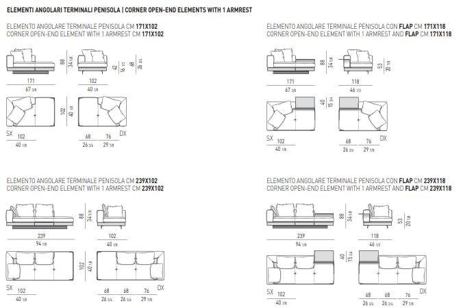 Minotti Модульный тканевый диван Connery sun-id-1465337 - Вид №13