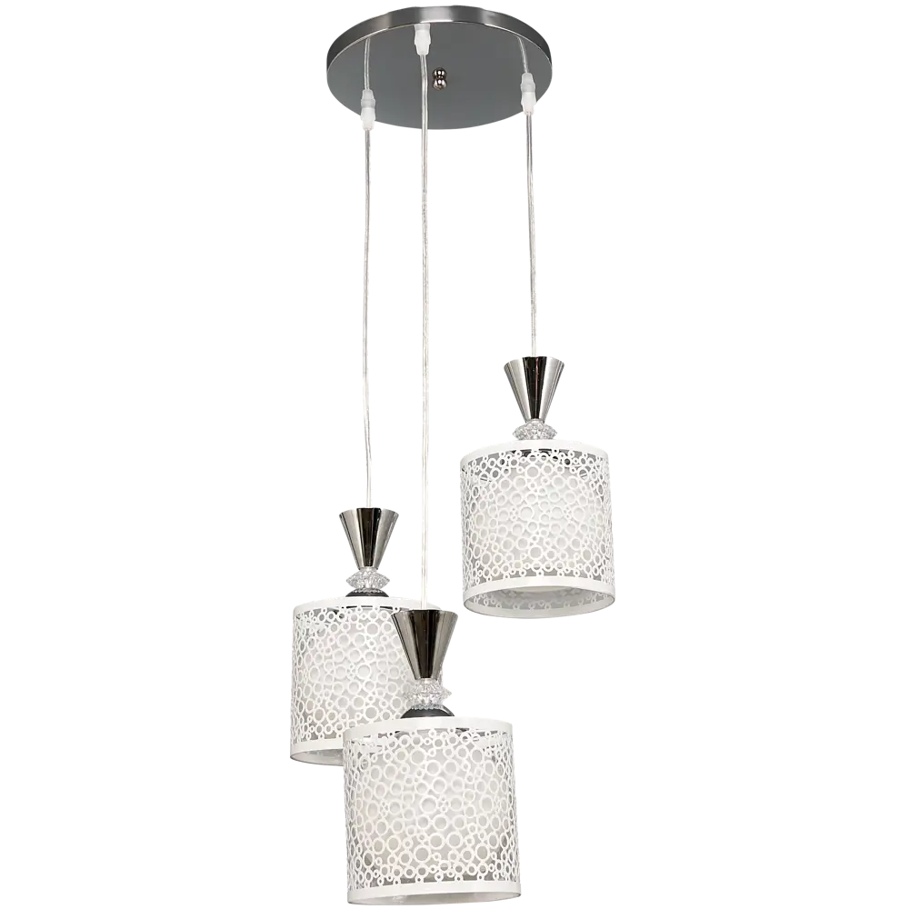 Люстра каскадная хрустальная подвесная Pablo 3xE27x40 Вт LAMPLANDIA STLM-2112962 - Вид №3