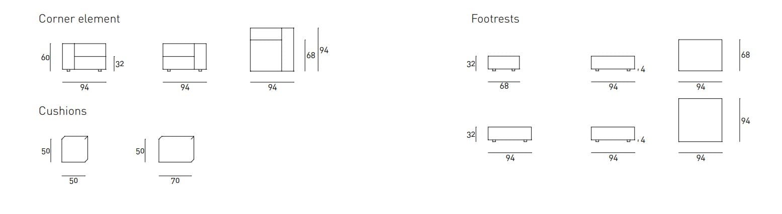 Съемный диван Living Divani Wall ARCH-00123570 - Вид №14