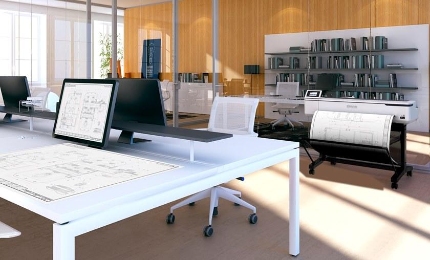 EPSON ITALIA Профессиональный широкоформатный принтер для CAD-чертежей Surecolor™ sc-t C11cf123-01a0/02a0 - Вид №8