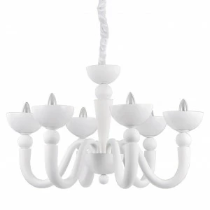 Подвесная люстра Ideal Lux Bon Bon SP6 IDEAL LUX ДИЗАЙНЕРСКИЕ, BON BON 057263 Белый