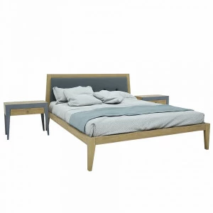 Кровать двуспальная 160x200 светло-коричневая Fly new BRAGIN DESIGN ДИЗАЙНЕРСКИЕ 256409 Бежевый