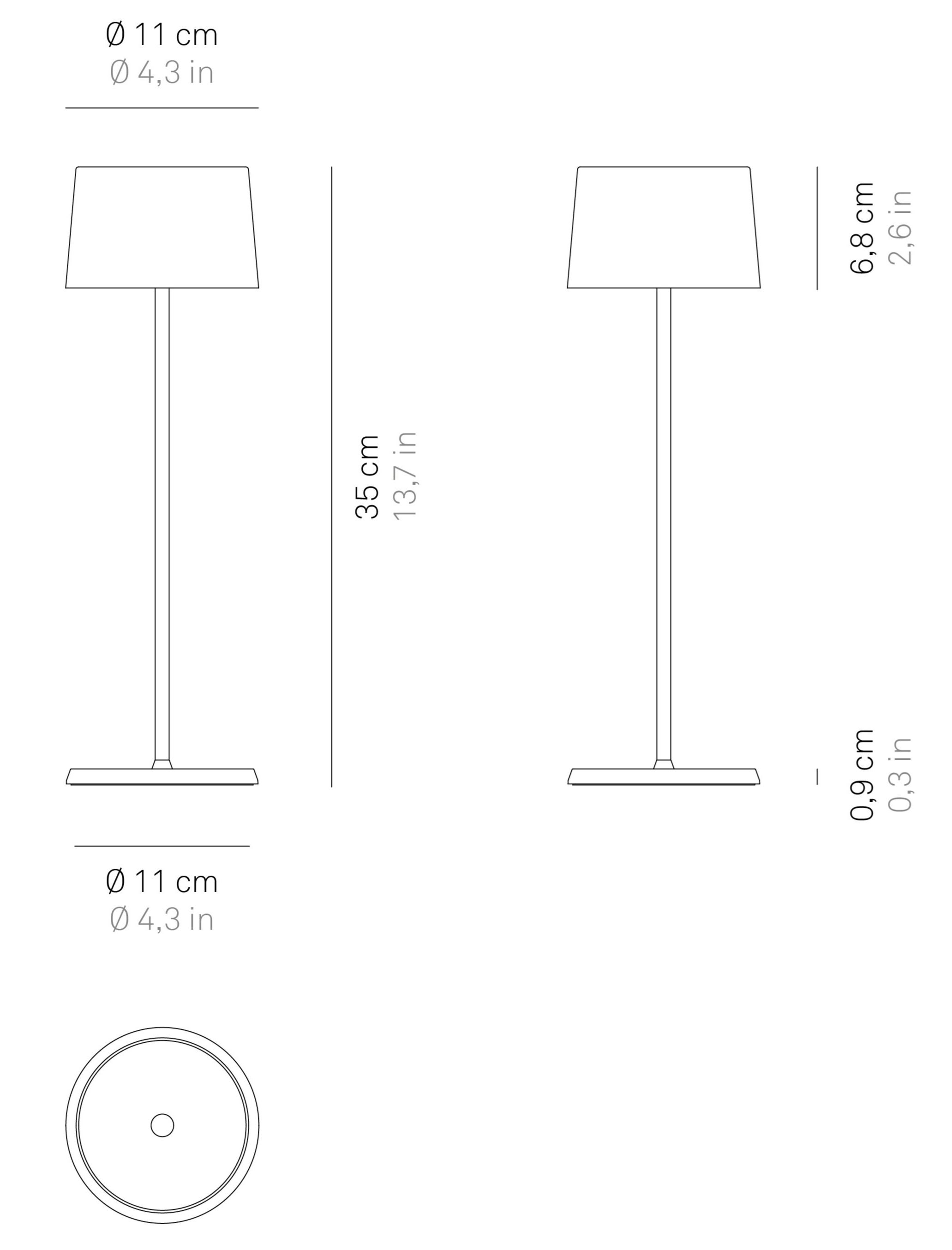 Аккумуляторная настольная лампа Zafferano Olivia ARCH-00116692 - Вид №18