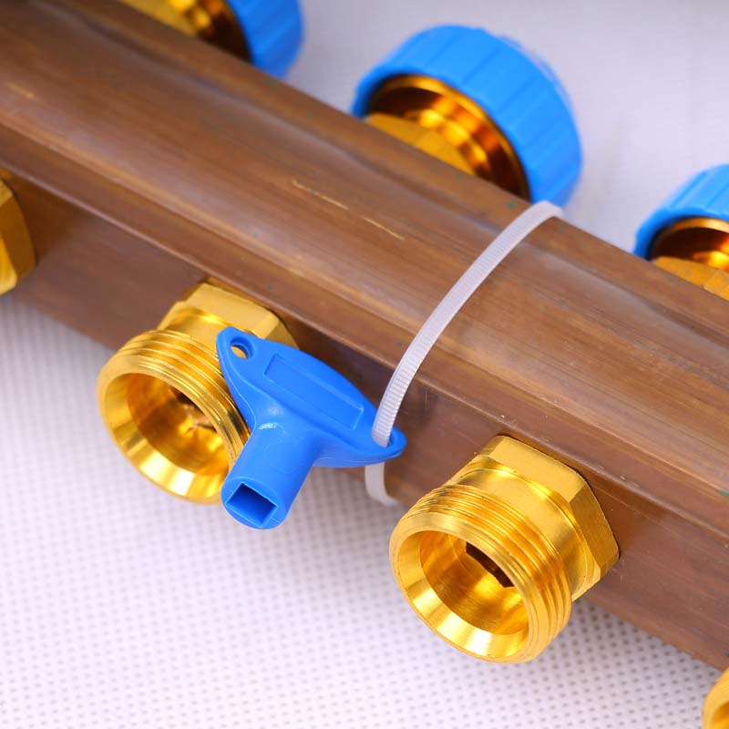 Коллекторная группа HKV/T с термостатическими вентилями и расходомерами WATTS Ind 1"x3/4"ЕК 8 выходов 10004202 - Вид №4