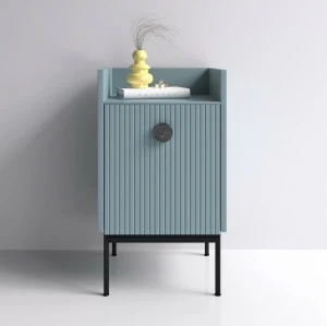 Прикроватная тумбочка голубая 42х40 см Lago BRAGIN DESIGN LIVING 00-3974652 Голубой
