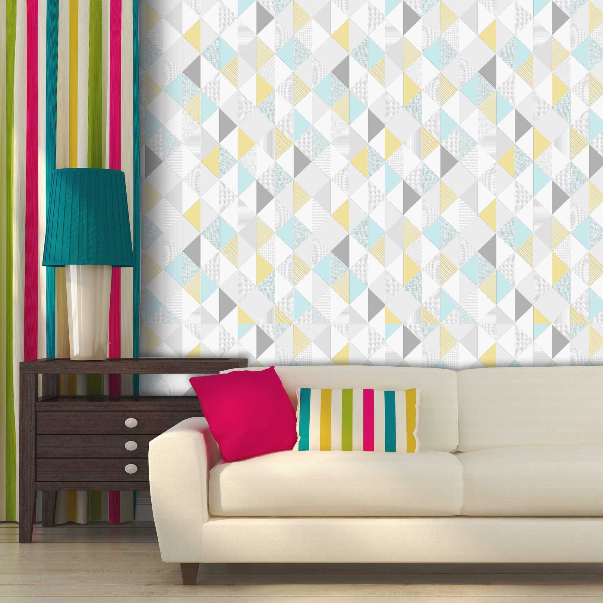 18754177 Обои флизелиновые жёлтые 0.53 м 469026 Скандинавия Santreyd  - Вид №3