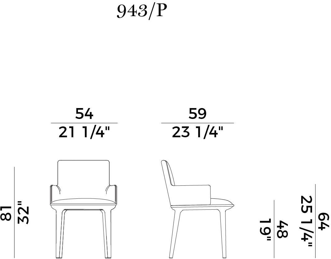 Potocco Стул с подлокотниками Candy 943/p - Вид №5