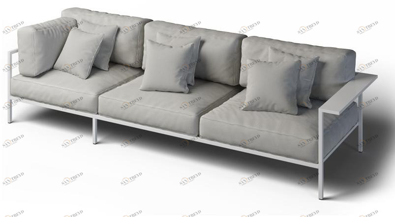 Laubo Левый угловой 3-х местный садовый диван с подлокотником Cosi sun-id-1413378