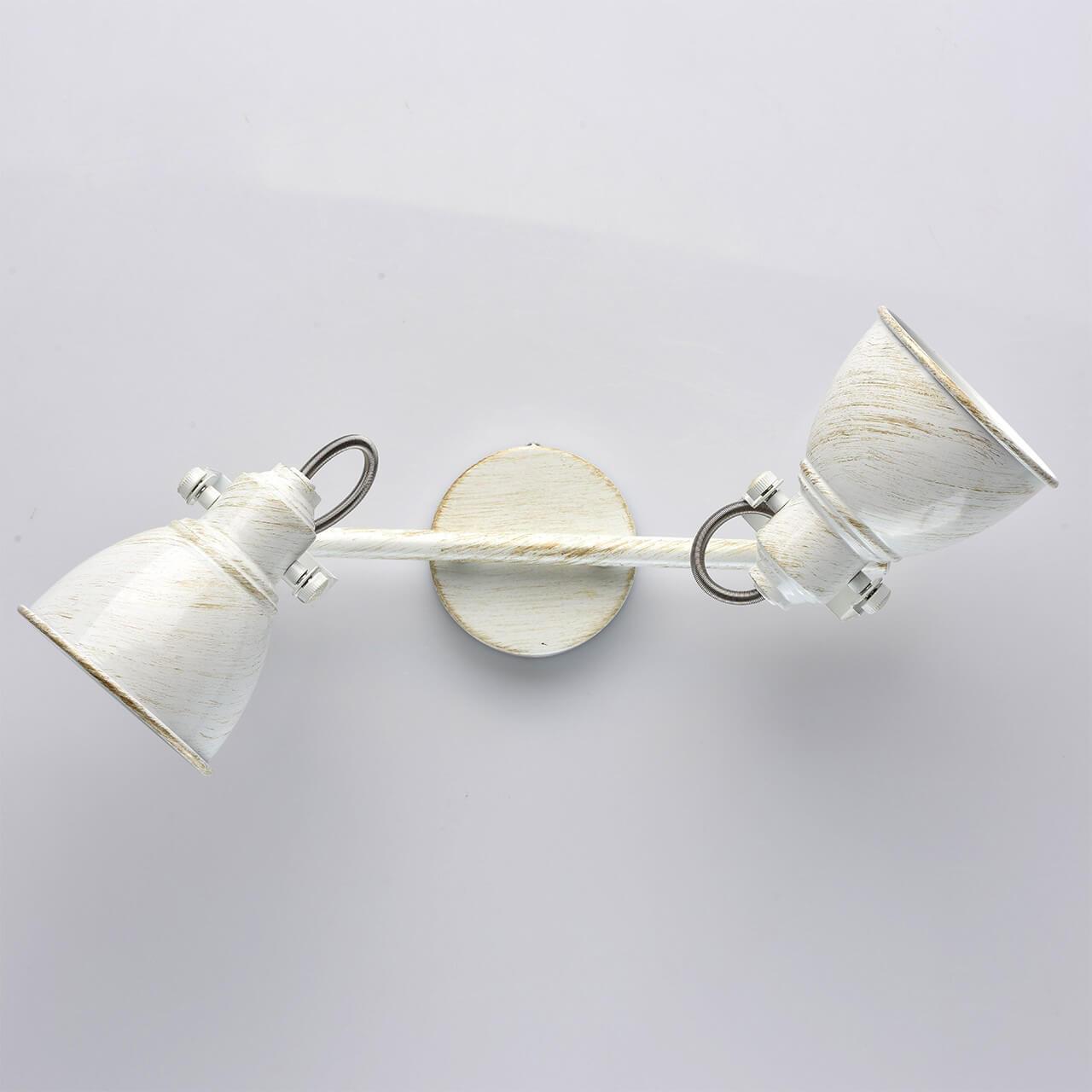 Спот настенный на 2 лампы белый "Ринген 3" 547021002 DE MARKT РИНГЕН 00-3926276 Белый  - Вид №2