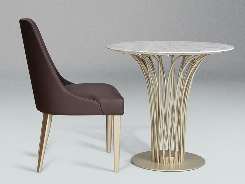 Paolo Castelli Круглый стол из мрамора и стали sun-id-1451192 - Вид №2