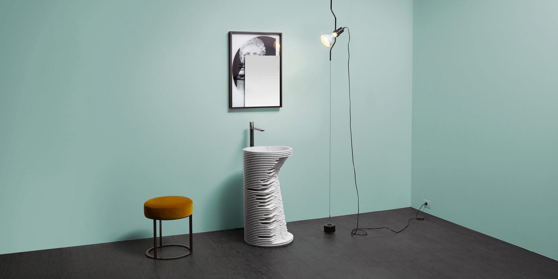 Introverso Напольная раковина стоящая прямоугольная Antoniolupi  - Вид №6