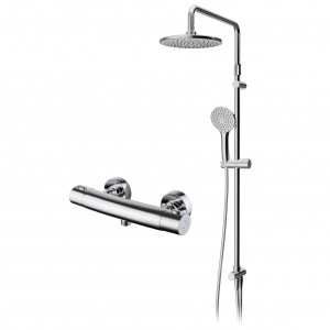 F4087544 набор: душевая система смеситель д/душа с термостатом хром шт. AM.PM Sense