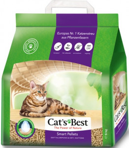 Т0055372 Наполнитель для кошачьего туалета Cat"s Best Smart Pellets древесный комкующийся 10л (5кг) Cat's Best