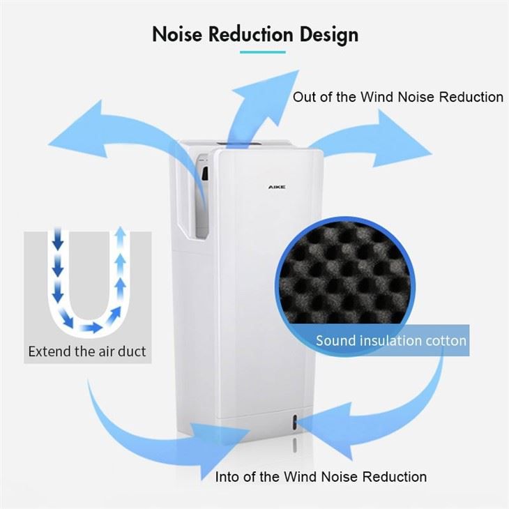 Струйная сушилка для рук AIKE AK2070_489  - Вид №2