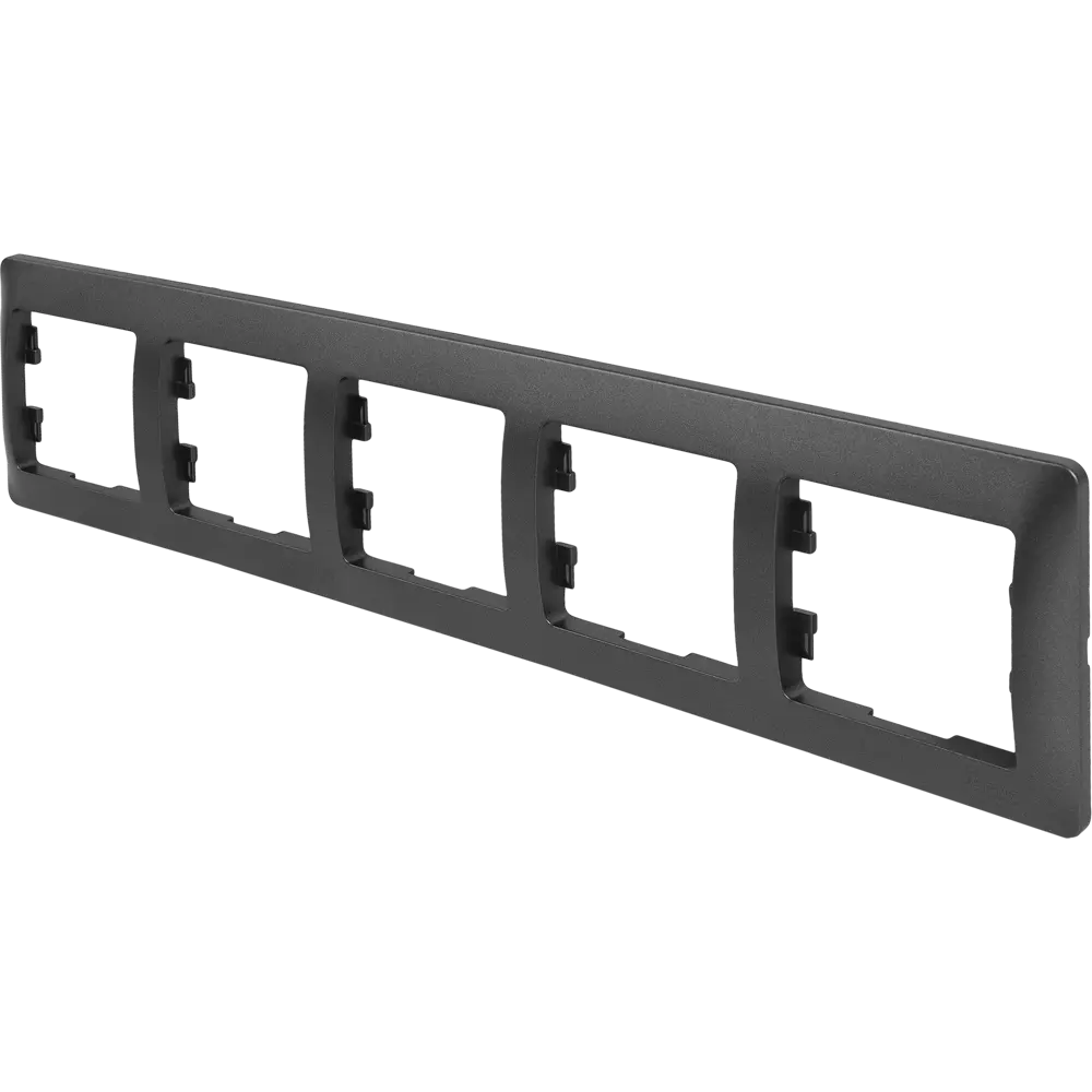 Рамка пятиместная Schneider Electric Glossa для розеток и выключателей в стиле графит 84725229 STLM-0054101 - Вид №1